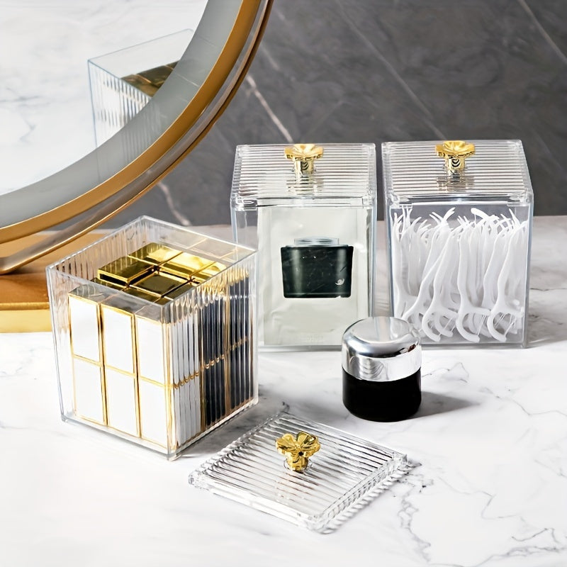 Caixa Transparente Para Armazenamento De Cosméticos