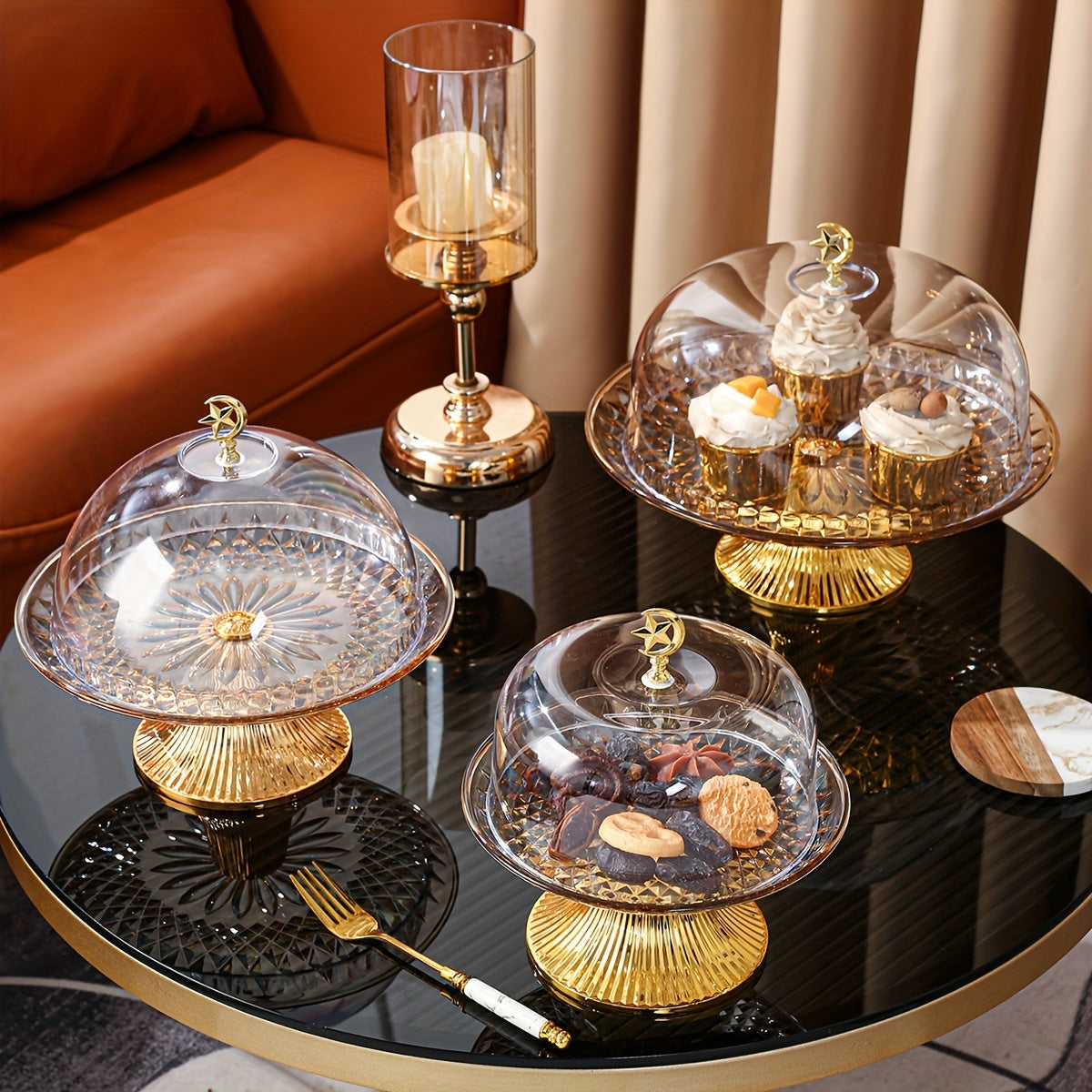 Conjunto De Bandeja De Exposição De Estilo Nórdico Luxo