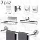 Conjunto De Aço Para Banheiro Com 7 Peças  Durabilidade e Estilo