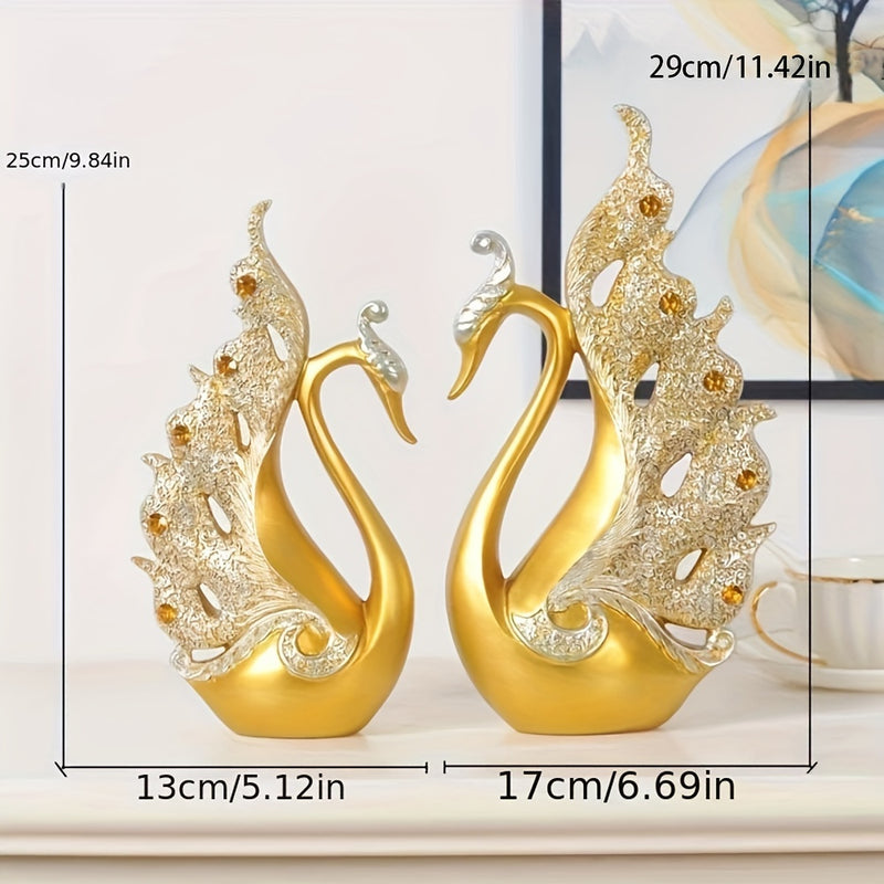Estatua de Cisne de Resina em Estilo Europeu