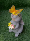 Luminária Solar Coelho Decorativo