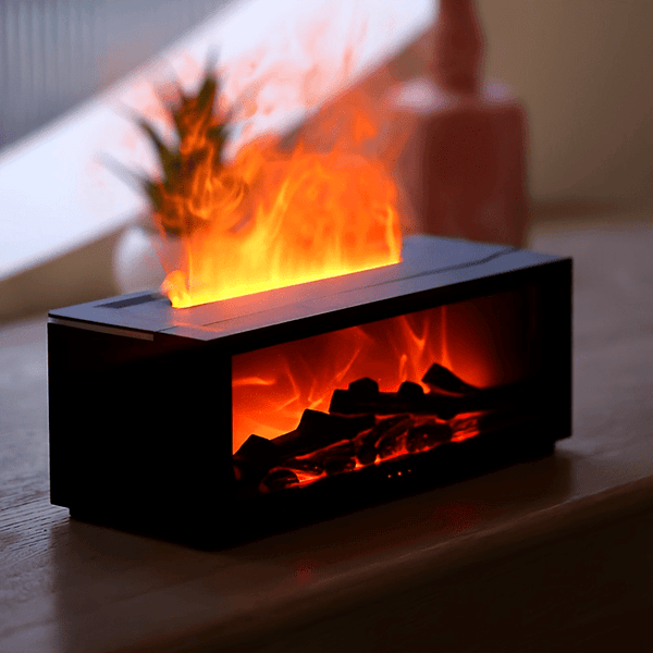 Difusor De Aroma E Umidificador USB Em Forma De Lareira
