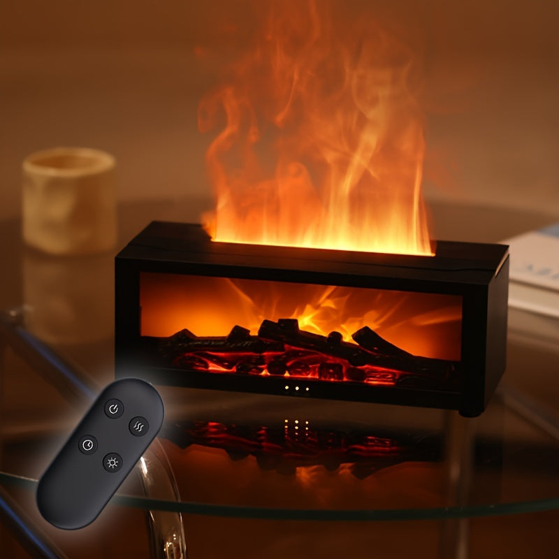 Difusor De Aroma E Umidificador USB Em Forma De Lareira