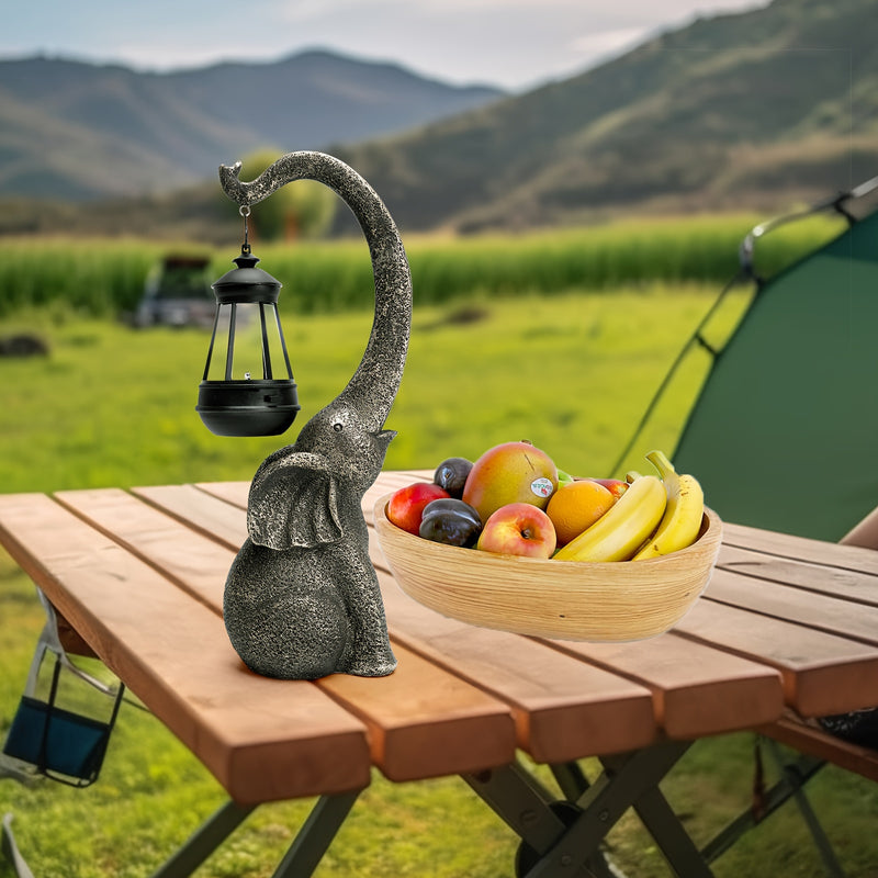 Luminária Solar Elefante Decorativo