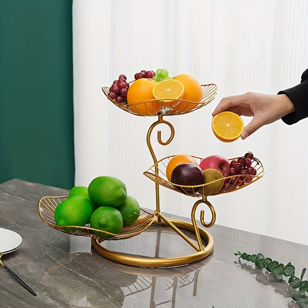 Fruteira Tigela de Frutas Luxuosa