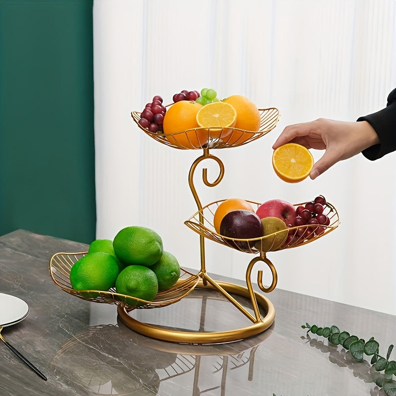 Fruteira Tigela de Frutas Luxuosa