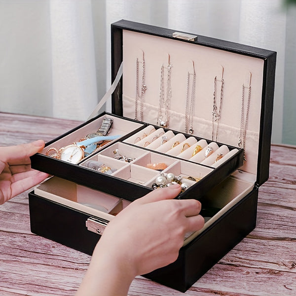 Estojo De Joias Em Couro