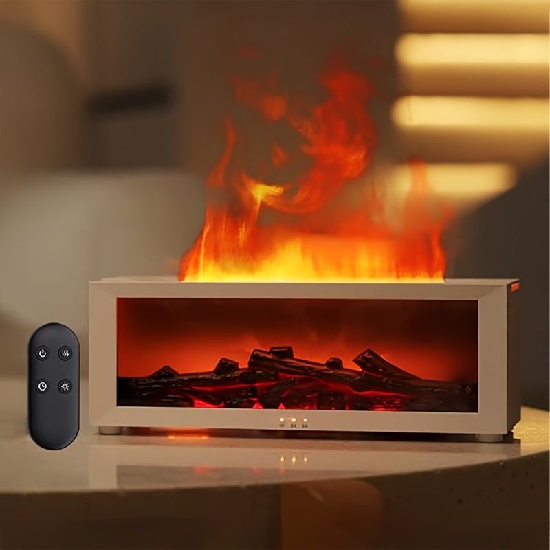 Difusor De Aroma E Umidificador USB Em Forma De Lareira