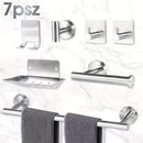 Conjunto De Aço Para Banheiro Com 7 Peças  Durabilidade e Estilo