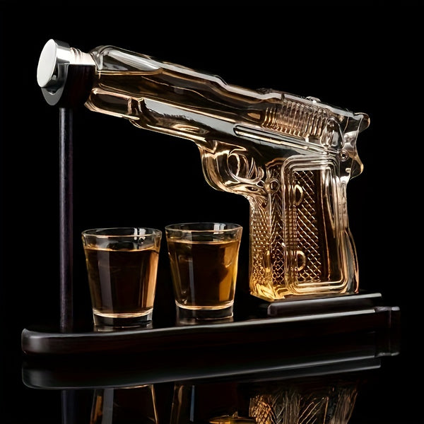 Garrafa de Whisky em Forma de Pistola