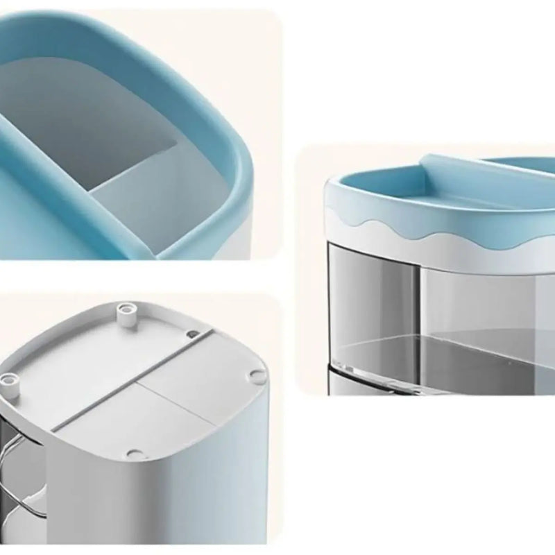 Organizador de Mesa Multiuso – Porta-Lápis com Gaveta e Divisórias