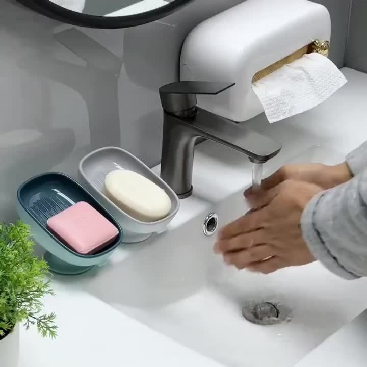 Saboneteira Oval Ajustável com Drenagem