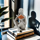 Figura De Leitura Abstrata Moderna Resina