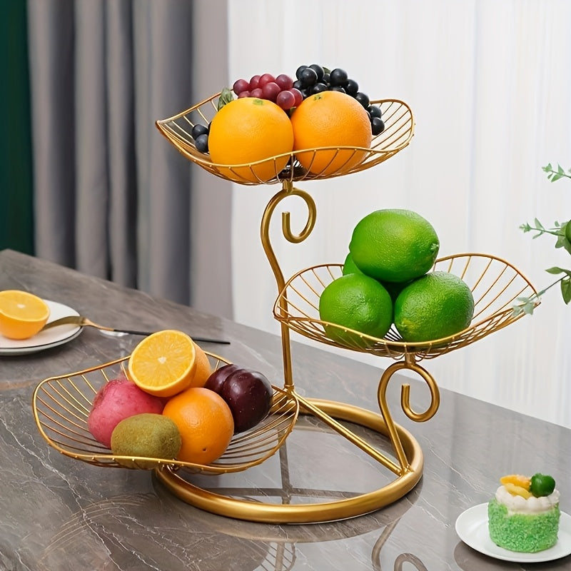Fruteira Tigela de Frutas Luxuosa