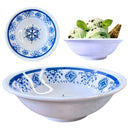 Kit Prato + Tigela Melamina Azul Mandala