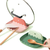 Suporte de Descanso para Colher Talheres Utensílios Tampa de Panela