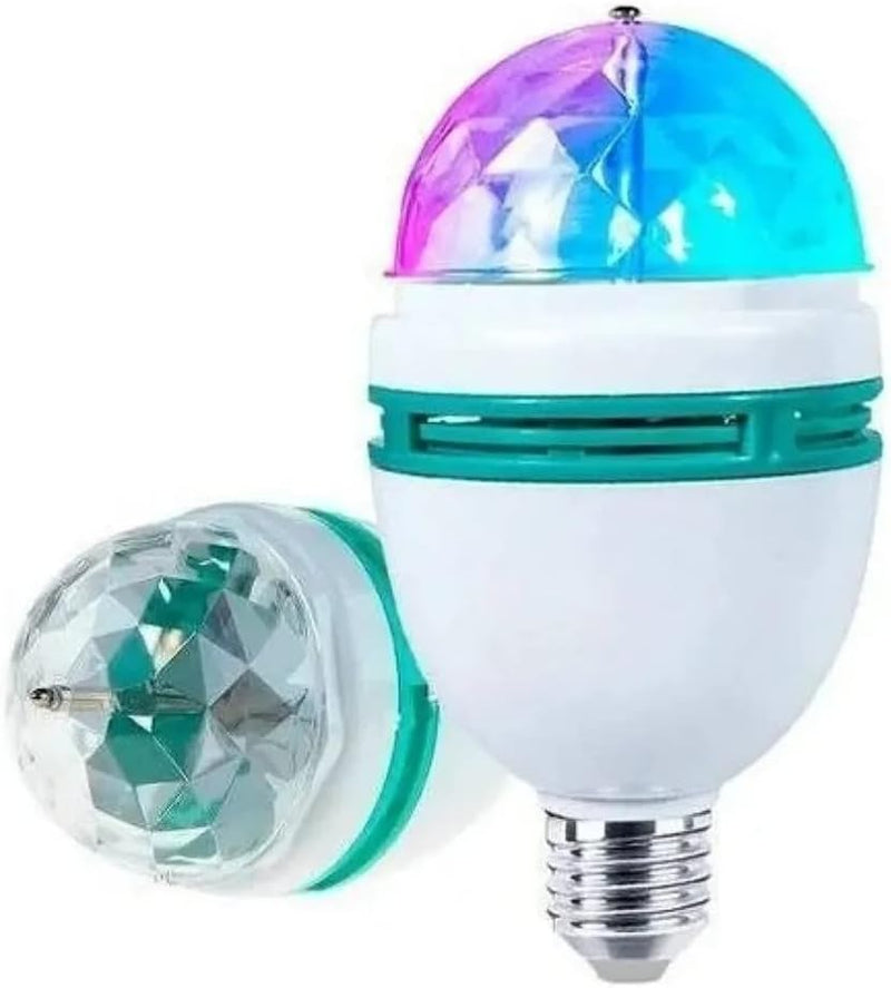 Lâmpada Led Colorida Giratória RGB