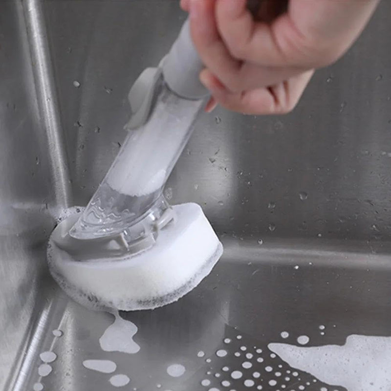 Esponja Escova Dispenser Bucha Detergente 2 em 1