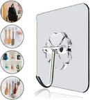 Kit Gancho Adesivo De Parede Sem Furo