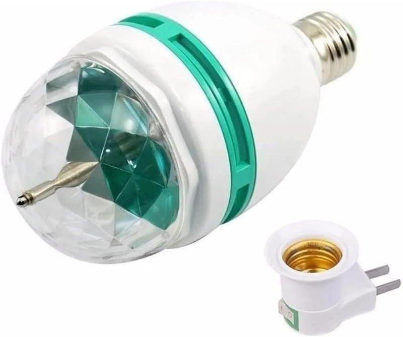 Lâmpada Led Colorida Giratória RGB