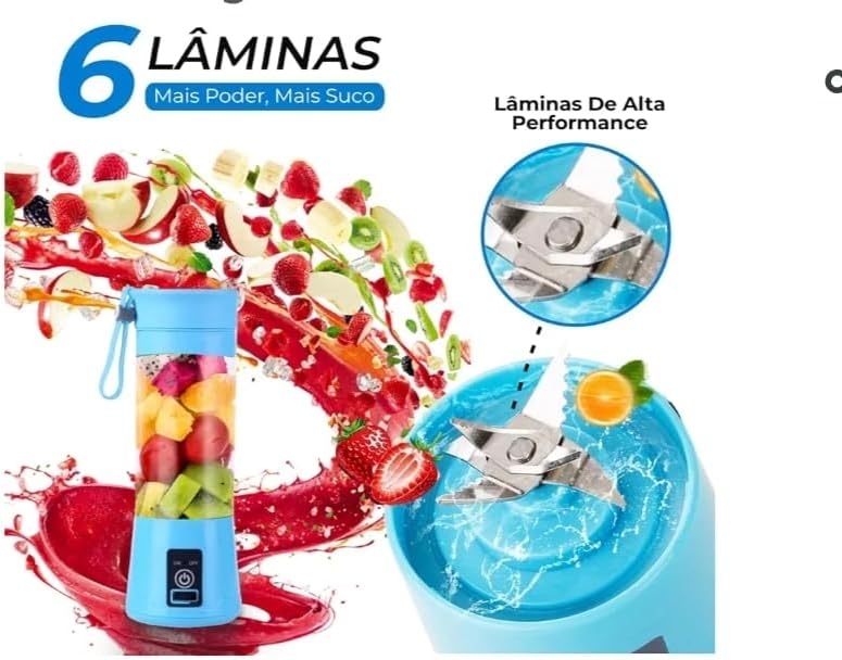 Mini Liquidificador Portátil