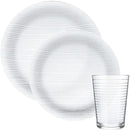 Aparelho de Jantar 12 Peças de Vidro Diamante