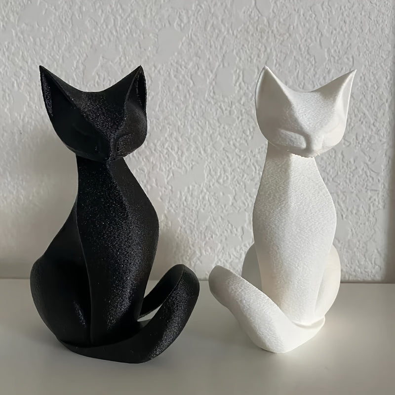 Estátua De Gato Impressa Em 3D