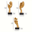 Estátua Do Pensador Em 3 Peças