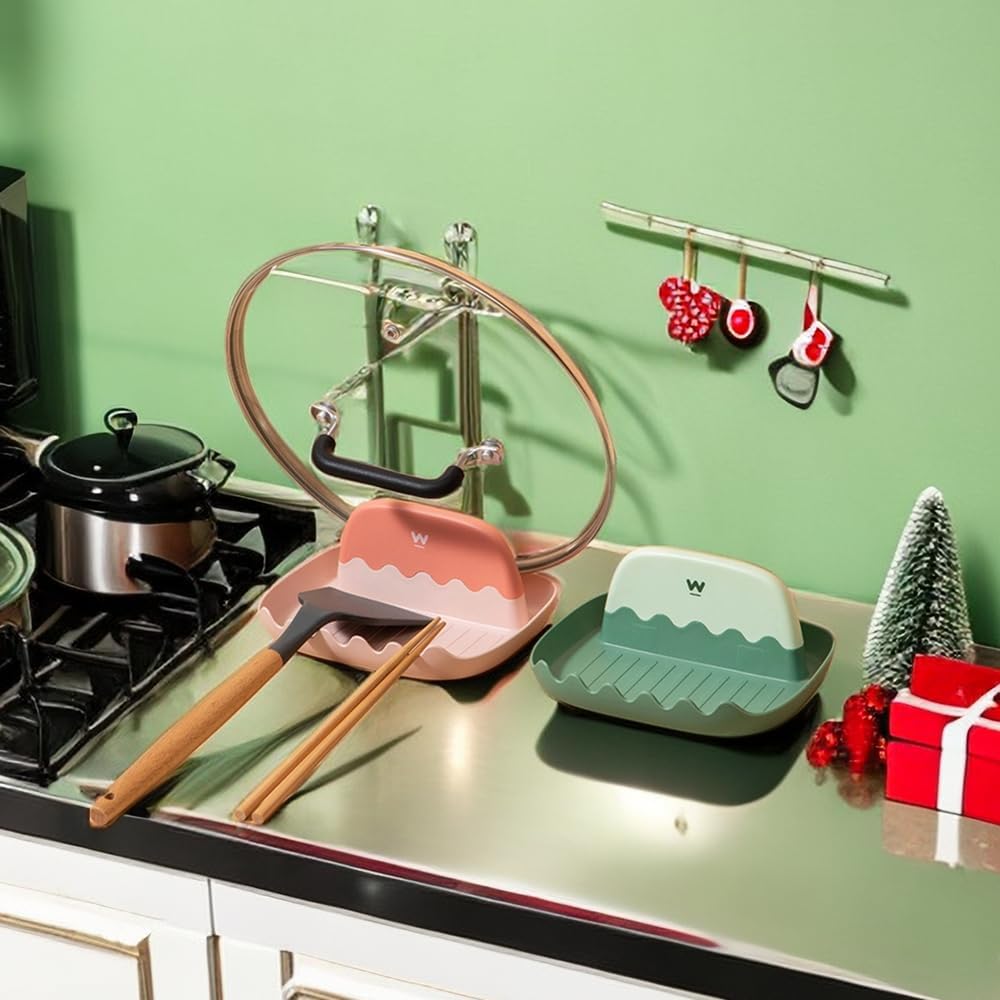 Suporte de Descanso para Colher Talheres Utensílios Tampa de Panela