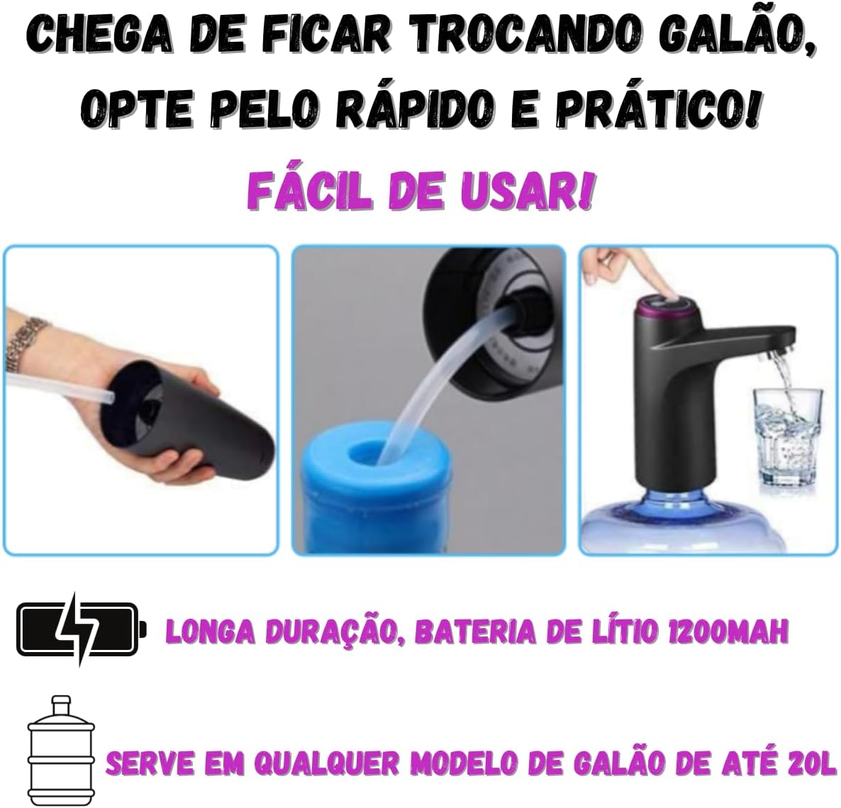 Bomba Portátil para Galão