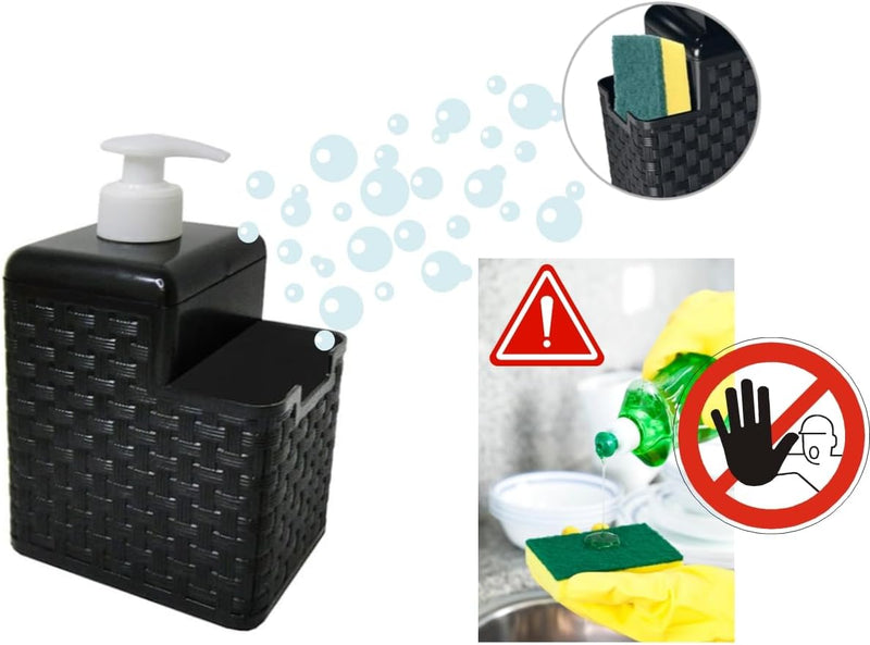 Dosador de Detergente Preto 500ml