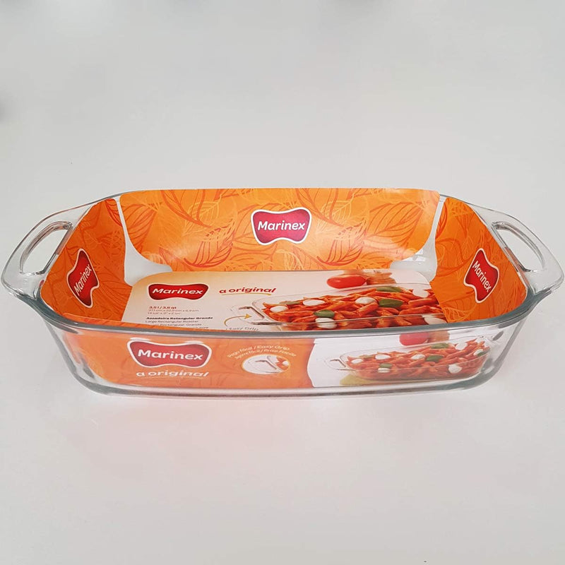 Travessa Lasanheira Retangular Vidro 3,7LT