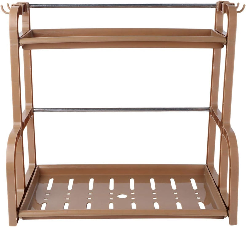 Organizador Armário Cozinha 2 Andares Prateleira Multifuncional