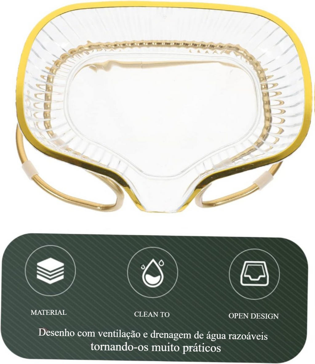 Porta Sabonete Luxo Formato Concha