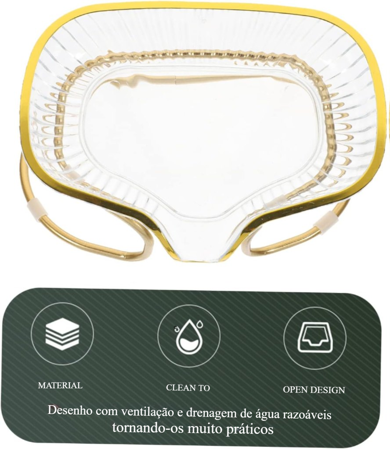 Porta Sabonete Luxo Formato Concha