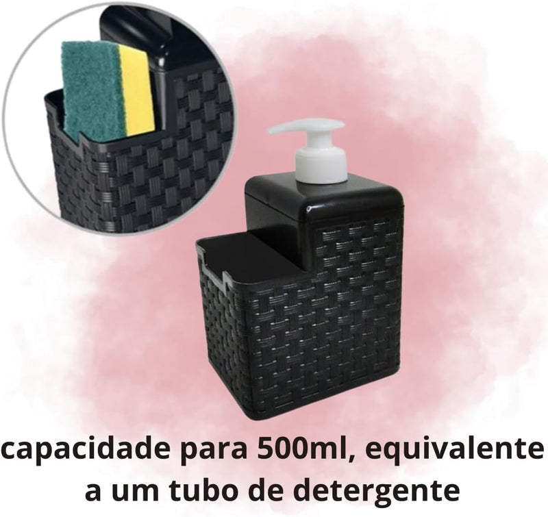 Dosador de Detergente Preto 500ml