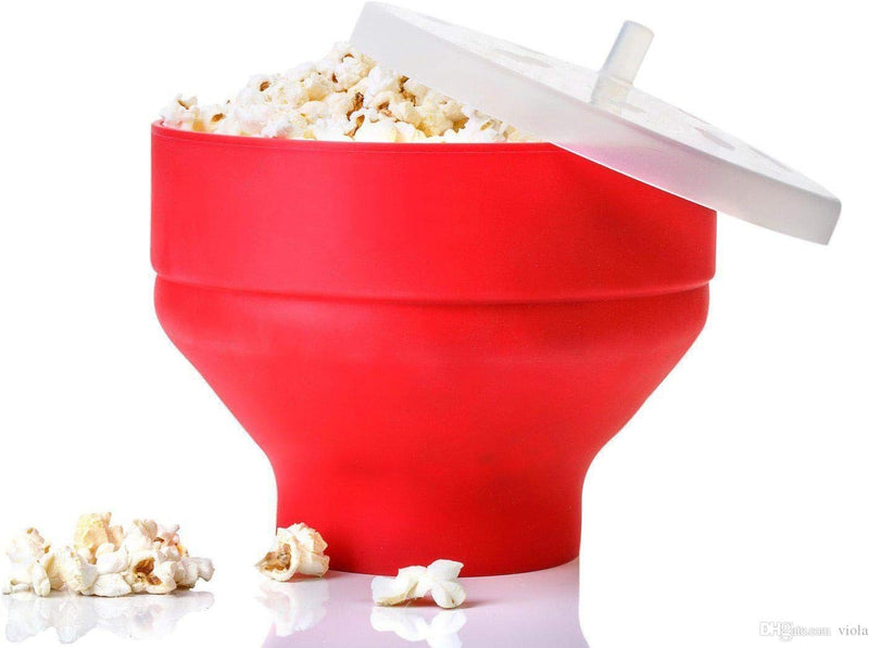 Pipoqueira De Silicone Dobrável Para Micro-Ondas