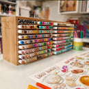 Organizador De Marcadores De Bambu