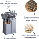 Kit Completo Jogo Utensílios de Cozinha Luxo 19 Peças