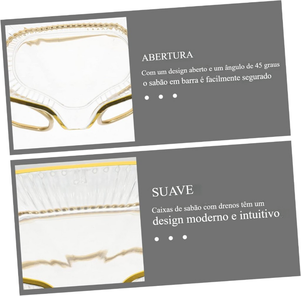 Porta Sabonete Luxo Formato Concha