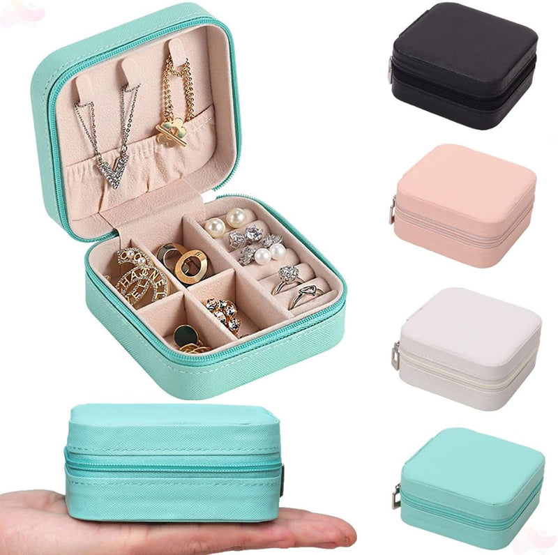 Porta Jóias Portátil Viagem Estojo Maleta Organizador