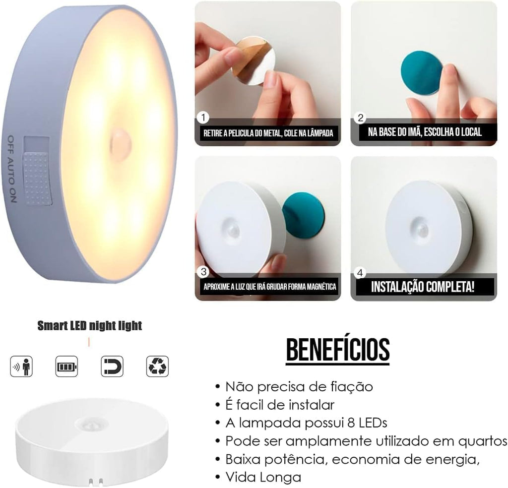 Luminárias Led Com Sensor De Presença