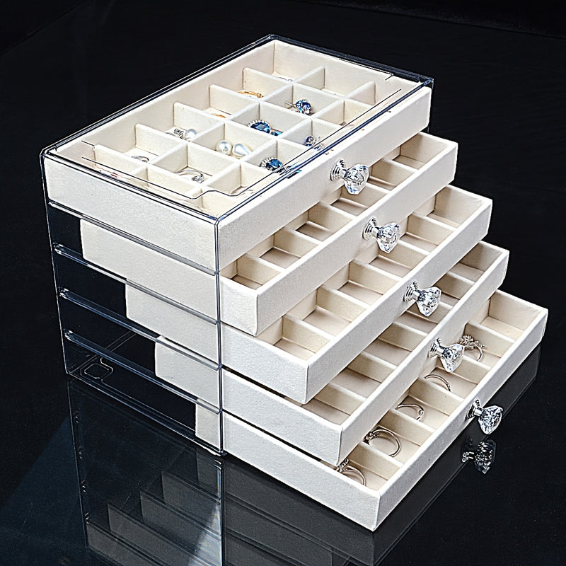 Organizador De Joias Elegante Com Gavetas