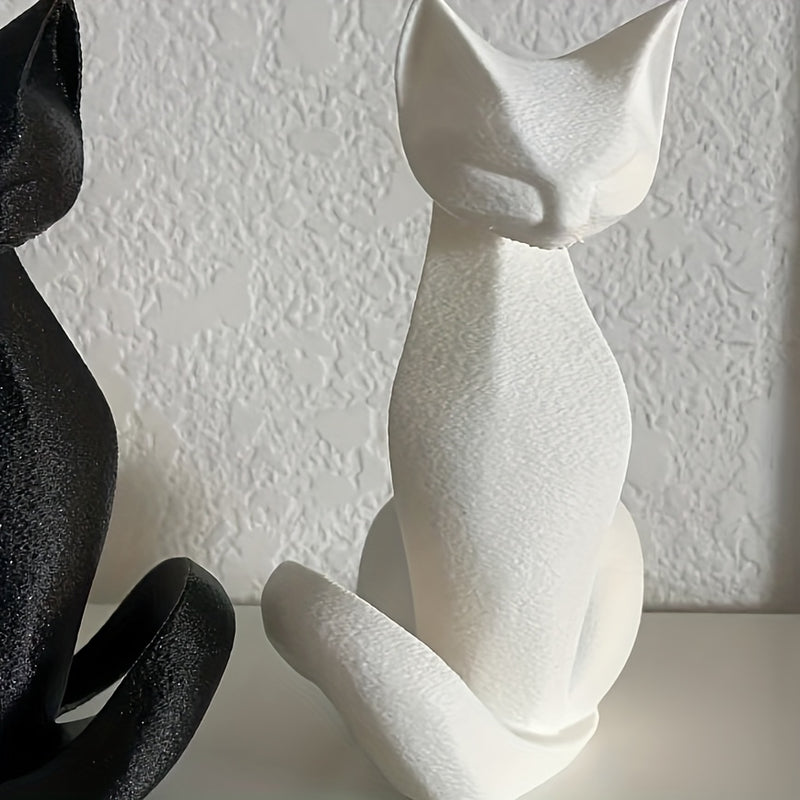 Estátua De Gato Impressa Em 3D
