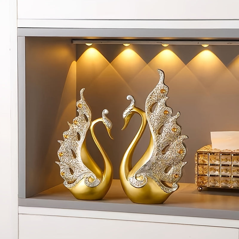 Estatua de Cisne de Resina em Estilo Europeu