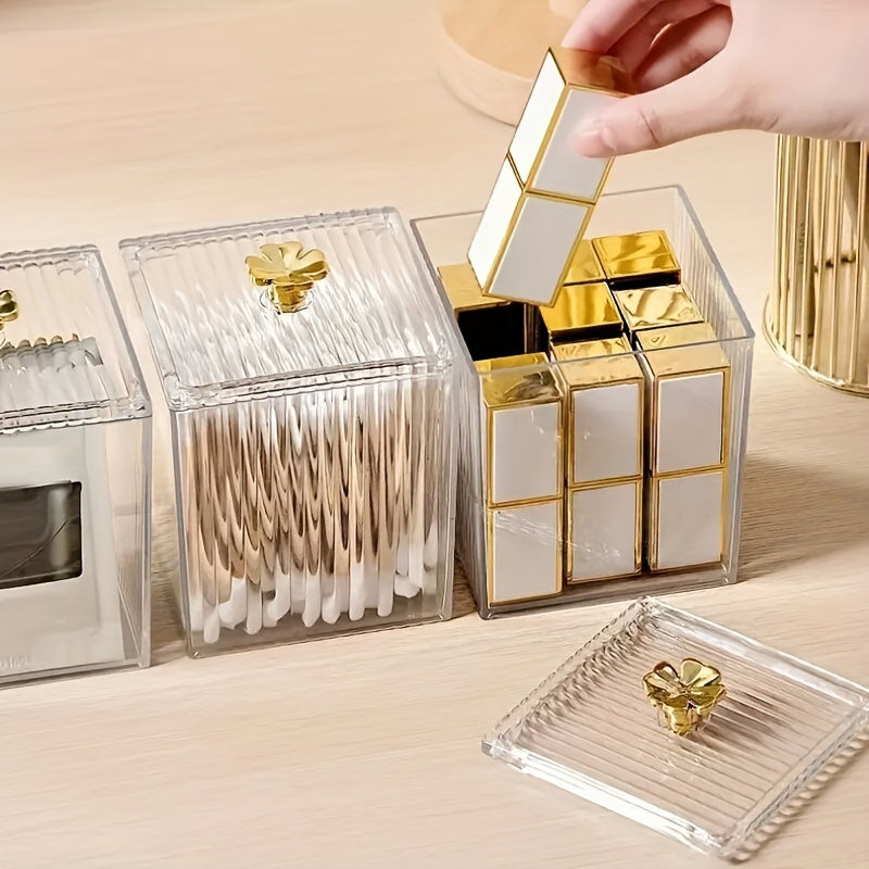 Caixa Transparente Para Armazenamento De Cosméticos