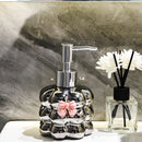 Dispensador De Sabão Cerâmico Com Design Floral