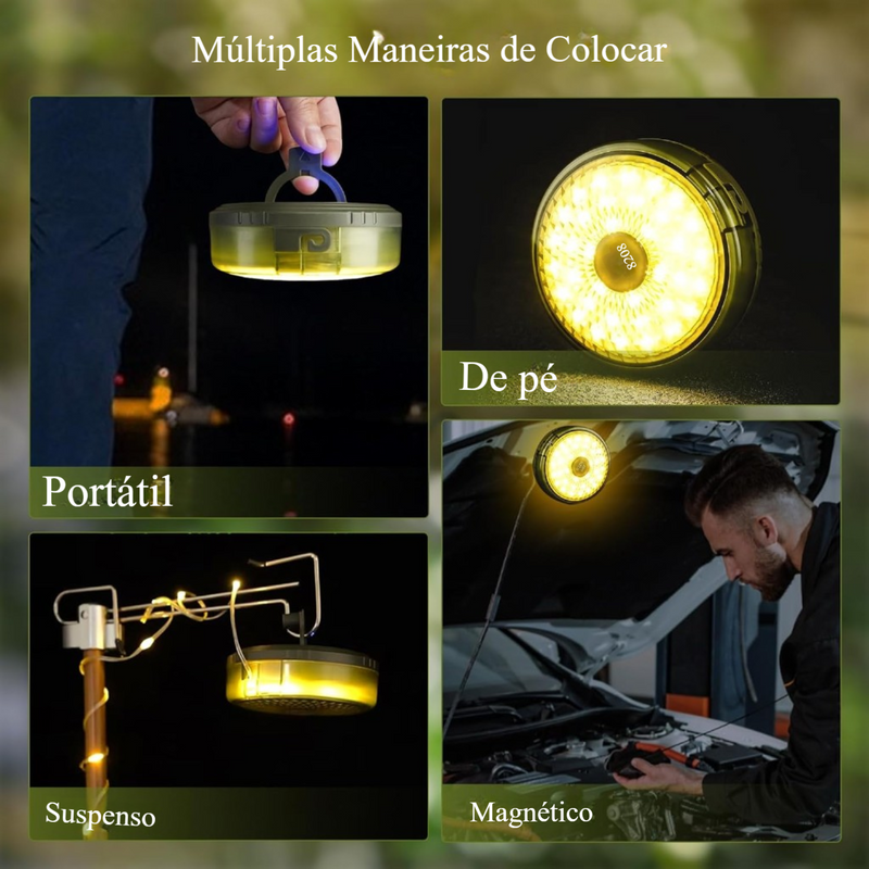 Luminária LED Flexível RGB 2 em 1