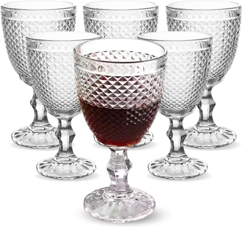 Jogo 6 Taças De Vidro Imperial Style Gamma Luxo