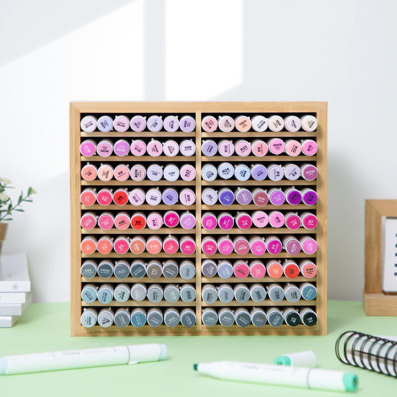 Organizador De Marcadores De Bambu